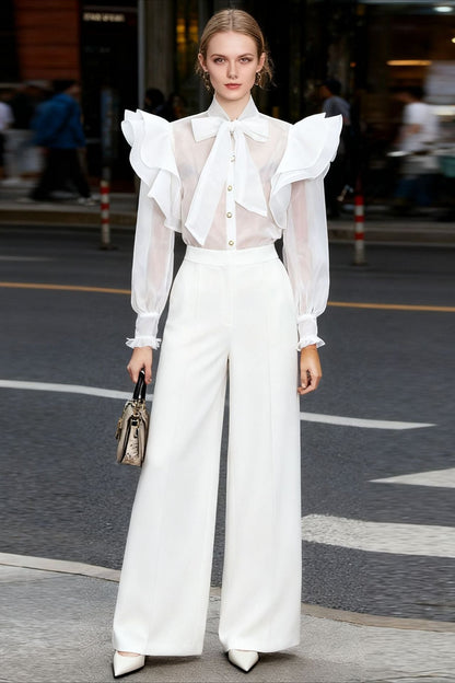 Waist-tie Stylish Blouse