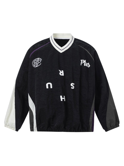 Two-tone Pieced Sweatshirt