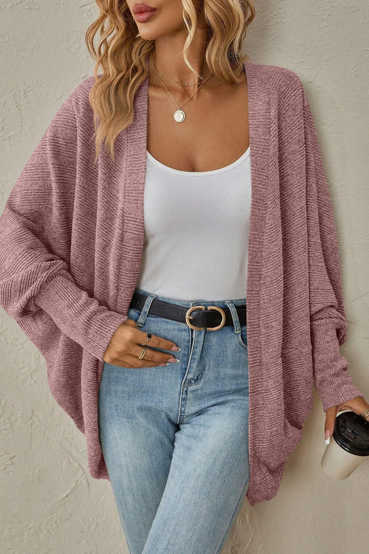 Color Mid Length Cardigan