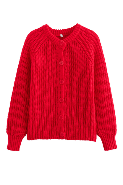 Color Cardigan Long Sleeve Knitted Sweater Jacket