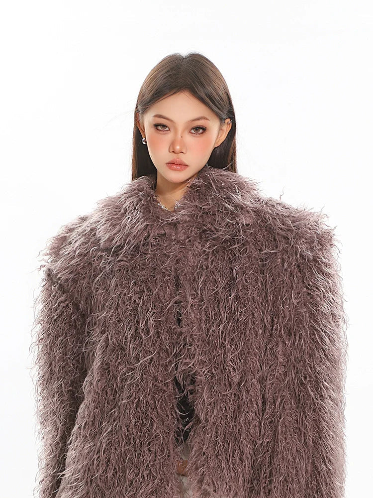 Shaggy Faux Fur Coat