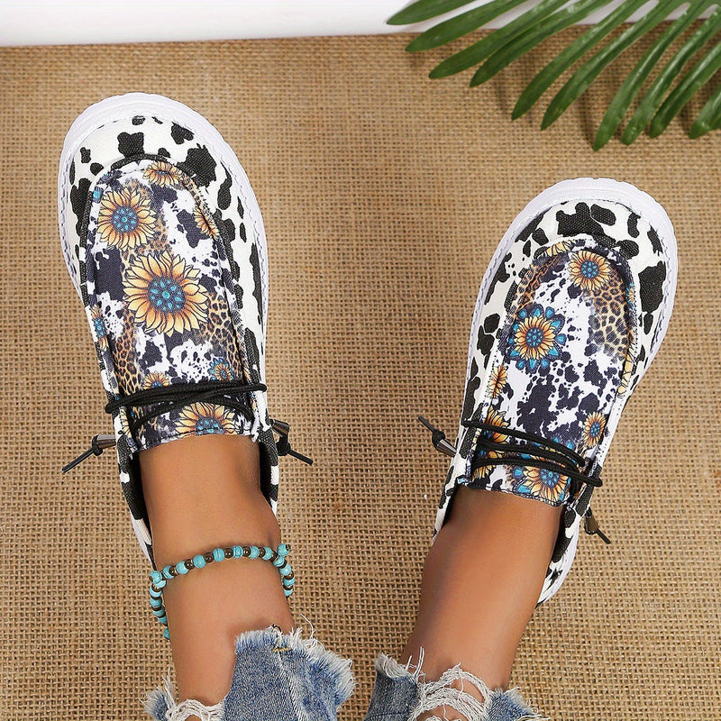 Sunflower Print Canvas Shoes Re F4145