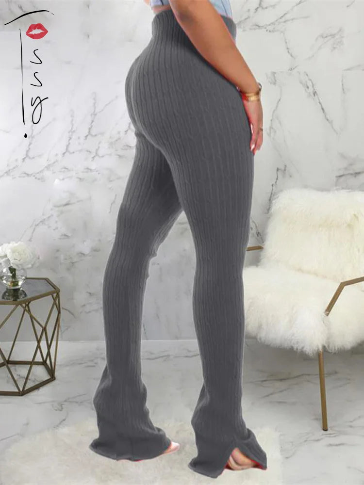 High Waist Skinny Pants Leggings Slim Elastic Black Pants Trousers Female Spring