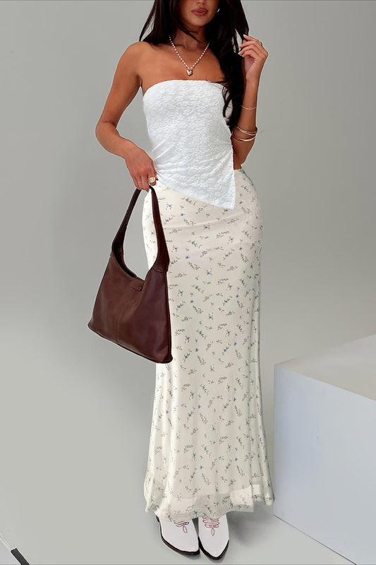 Chiffon Mermaid Maxi Skirt