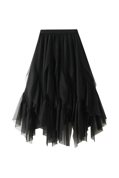 Ruffled Gauze Skirt