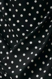 Polka Dot Off-shoulder Cami Tie Maxi Dress