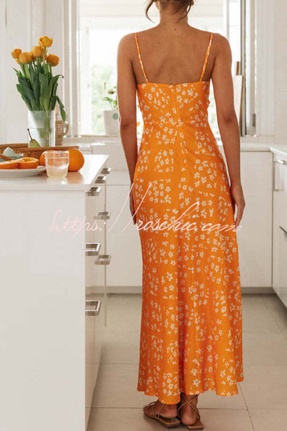 Starry Print Lace Up Pleated Patchwork Zip Back Maxi Dress