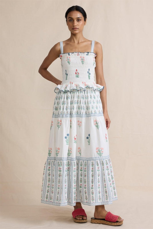 Damla Smocked Cami Maxi Dress