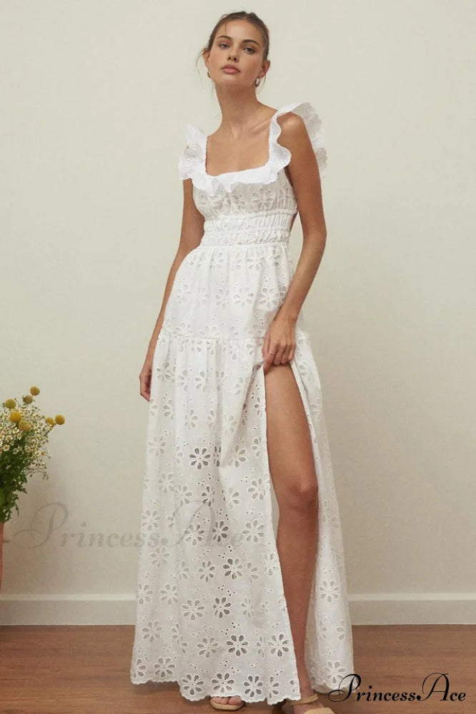 Danielle Eyelet Stylish Maxi Dress