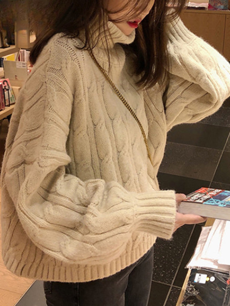 Loose Color Pullover Christmas Sweater