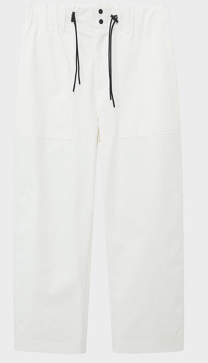 Wide Relaxed Straight-cut Cropped/mid-length Pants