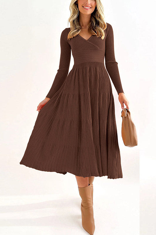 Irregular Color Wool Knit Skirt Knitted Skirt