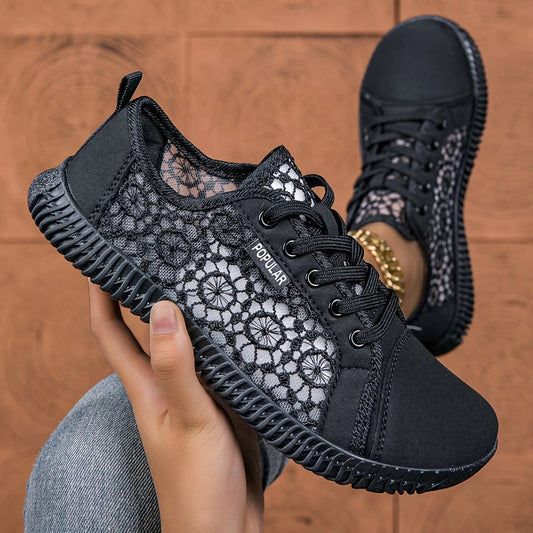 Mariam - Minimalist Lace Up Comfort Shoes