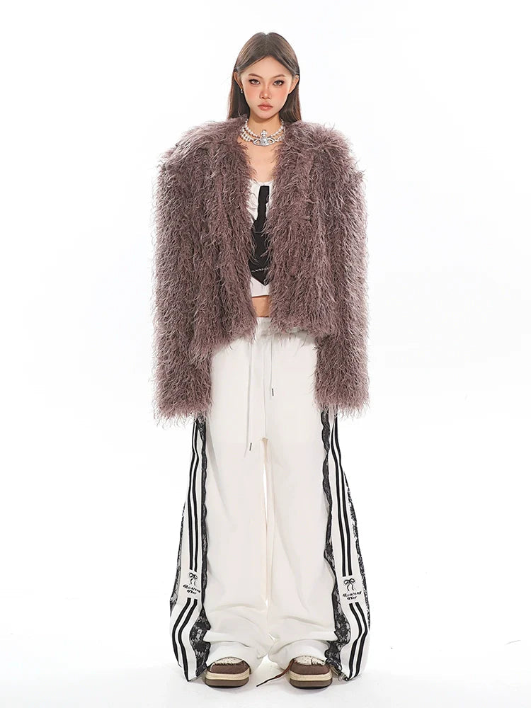 Shaggy Faux Fur Coat