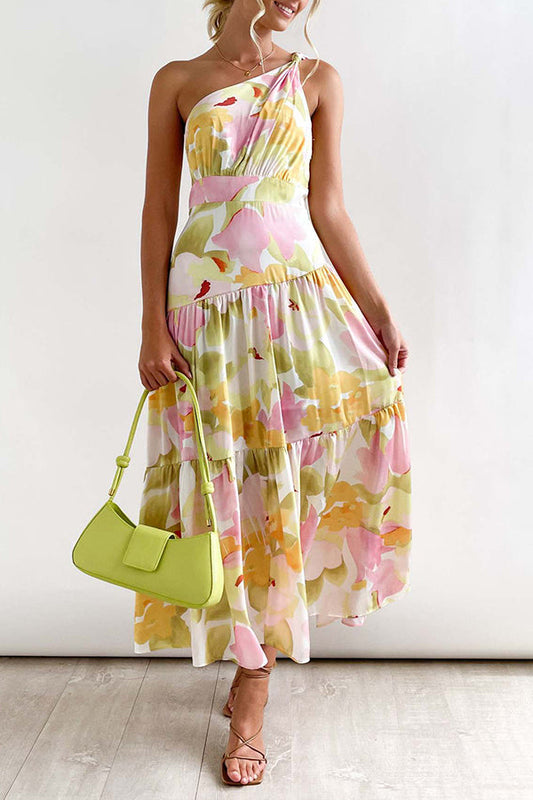 Mid-length Off-the-shoulder Sleeveless Midi Dress