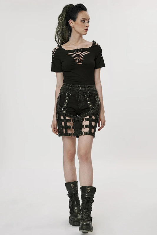 The Post-apocalyptic Techwear Style Pantskirt Daily Personality Detachable Two Wear Skirt