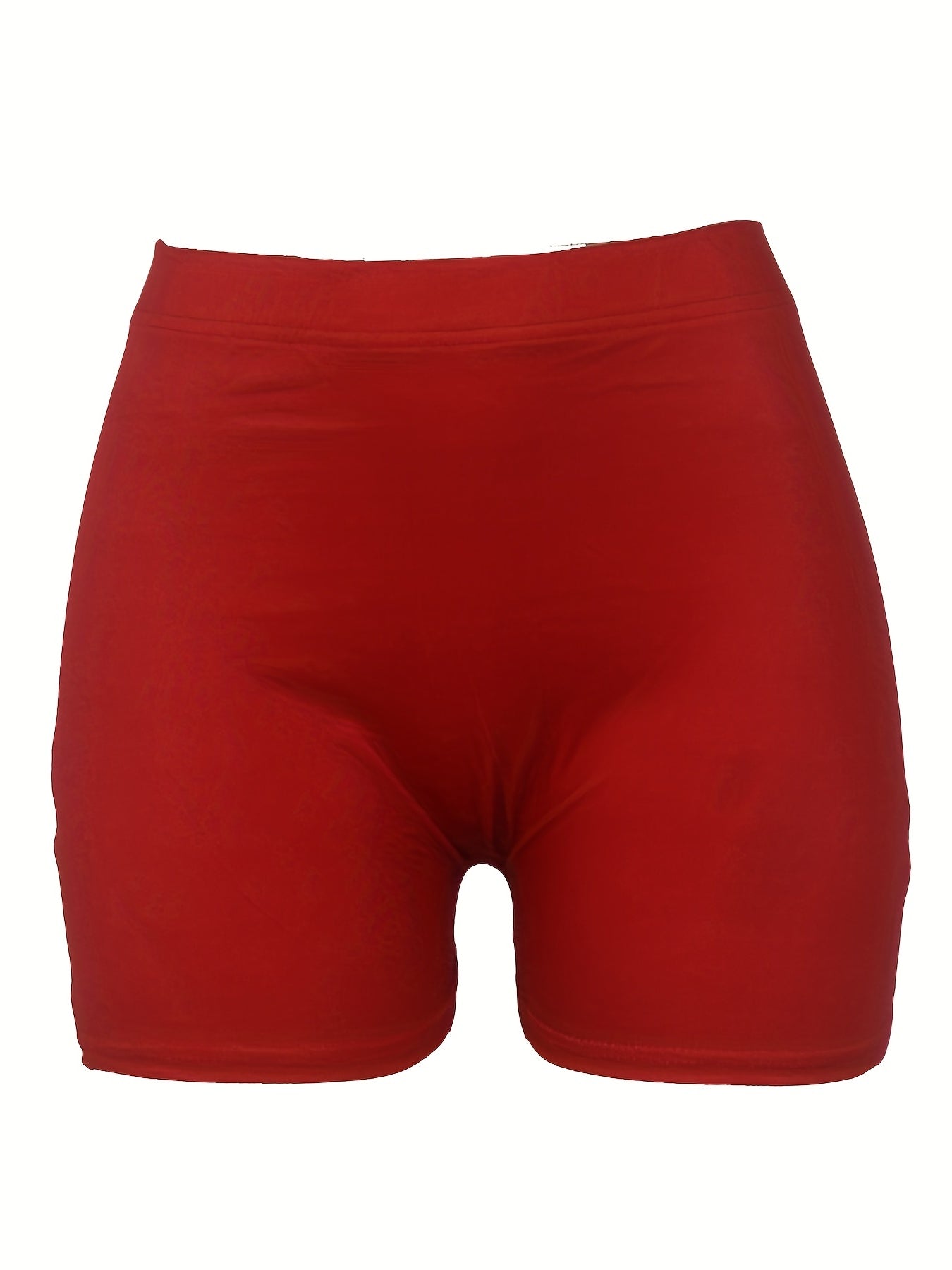Santa Baby Print Skinny Shorts Hf2104