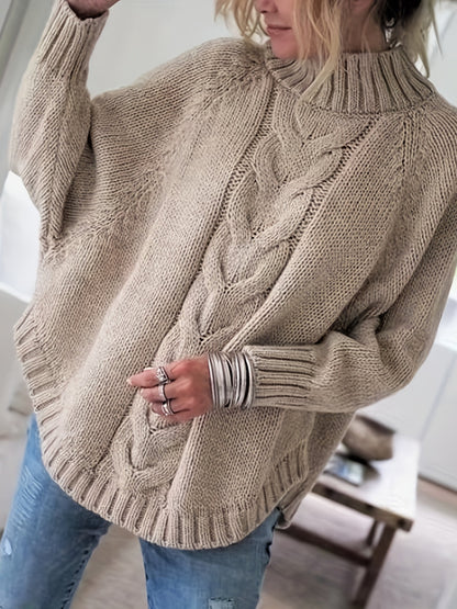 Sheerah - Loose Turtleneck Sweater