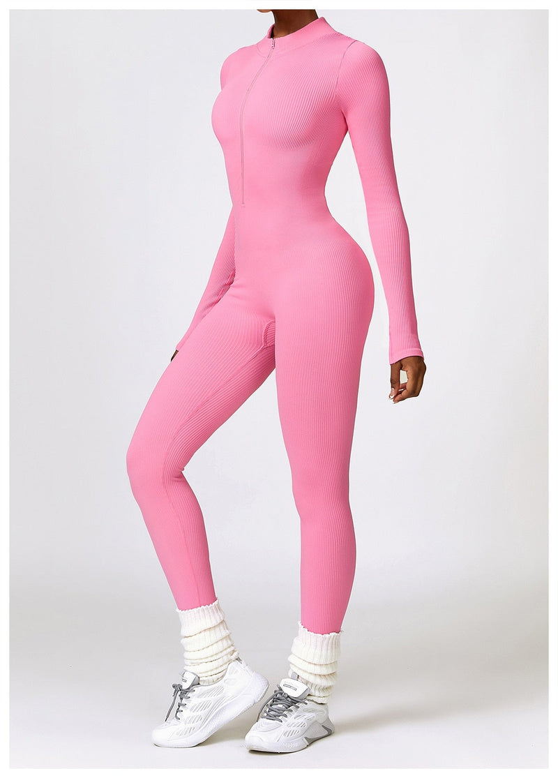 Serena - Zip Up Jumpsuit Long Sleeve