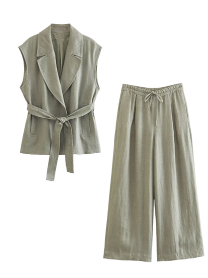 Vest and Pants Two Pieces Sets