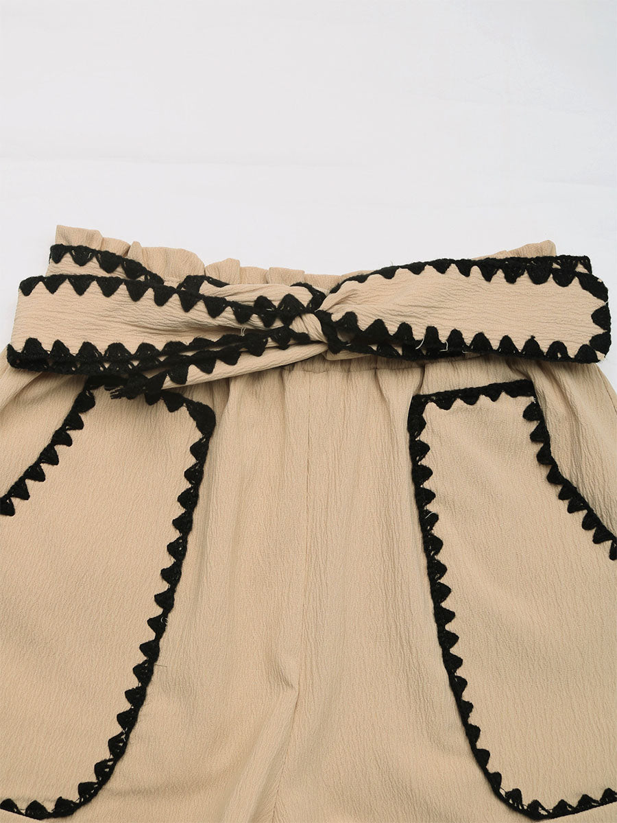 Chictie Contrast Shorts
