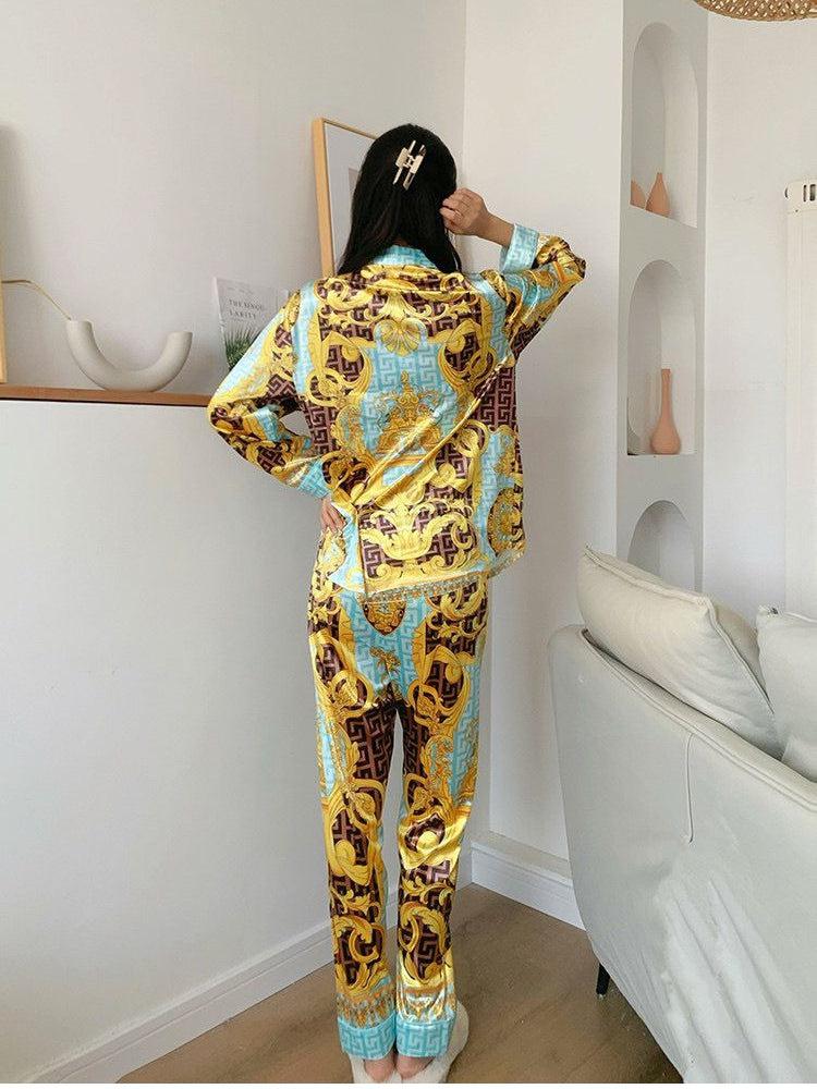 Nf Print Shirt & Pants Coord Set