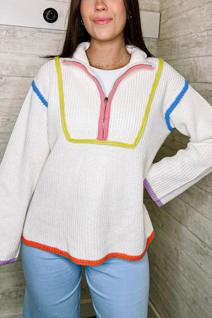Ginny Quarter Zip Sweater