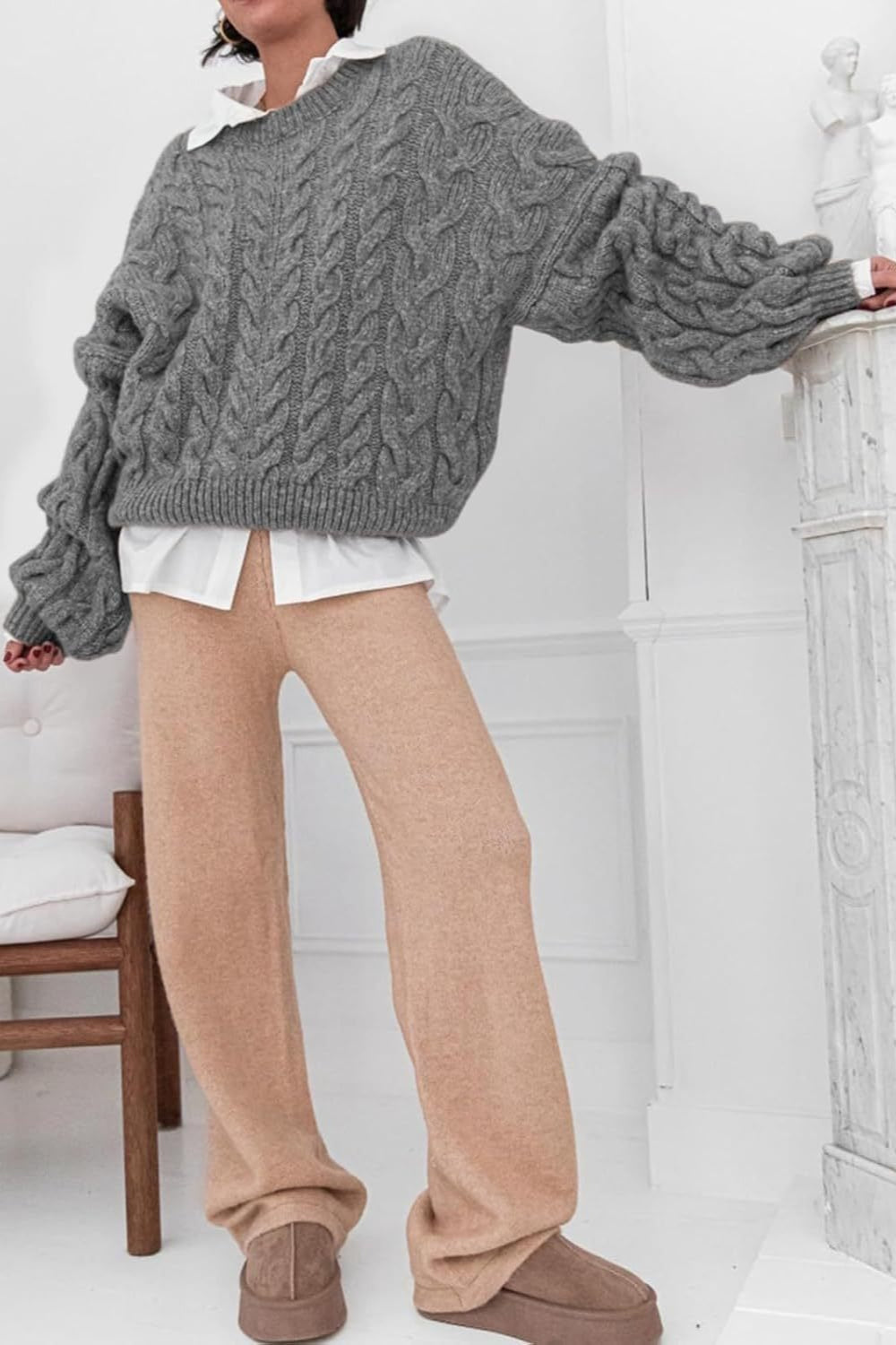 Chunky Knit Cable Sweater
