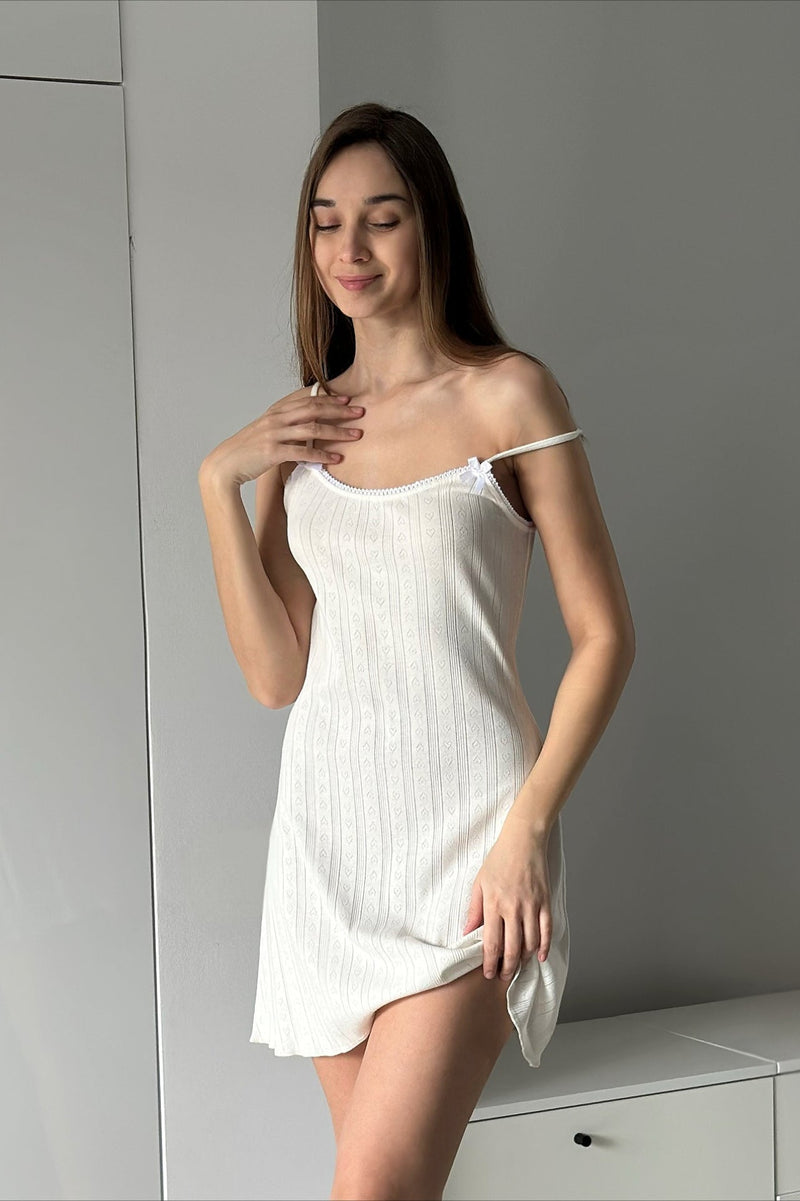 Knit Jacquard Cami Mini Dress