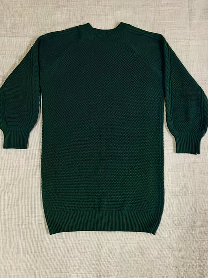 Cable Knit Sweater Dress Ge4210