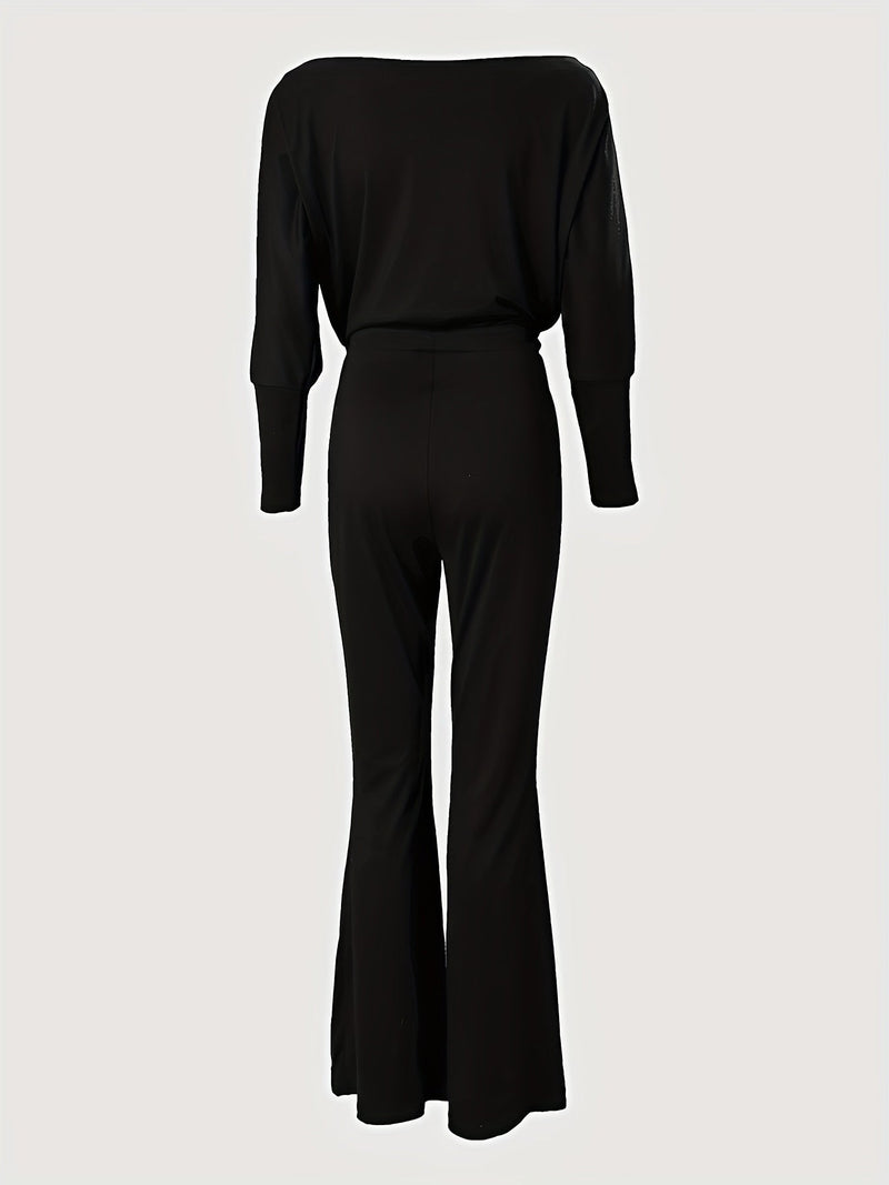 Queen Print Off Shoulder Jumpsuit Re7125