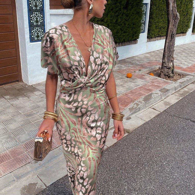 Roxane | V-neck Maxi Dress
