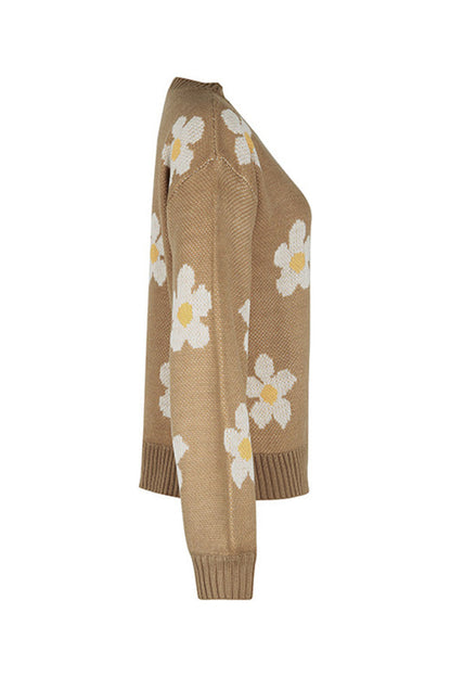 New Autumn and Winter Fashionable Long-sleeved Jacquard Sweater