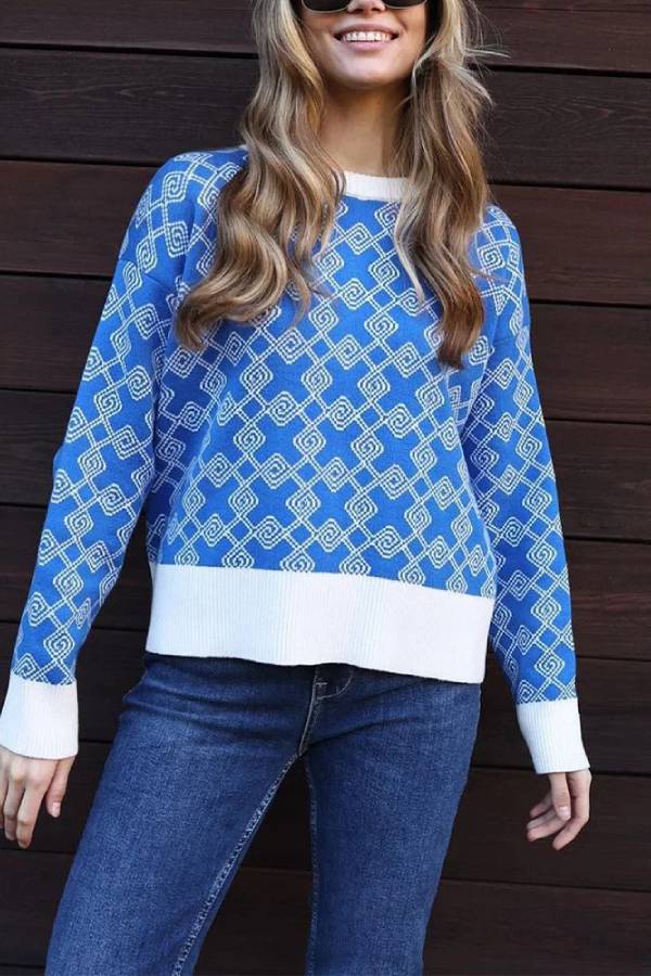 On-trend Jacquard Sweater