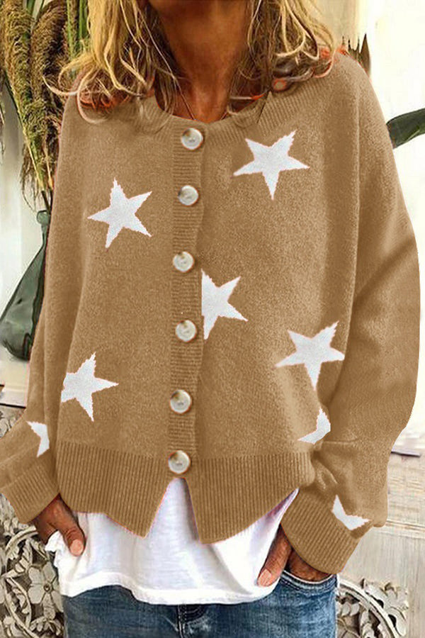 Star Sweater Cardigan