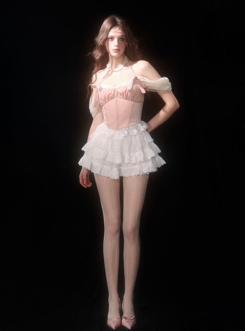 White Lace Ballet-inspired Cake Skirt