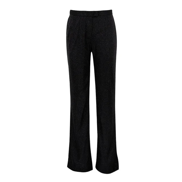 Party Sliver Glitter Three Piece Blazer Sets for Clubwear Sparkly Bra and Pants 2 Piece Mathcing Set New
