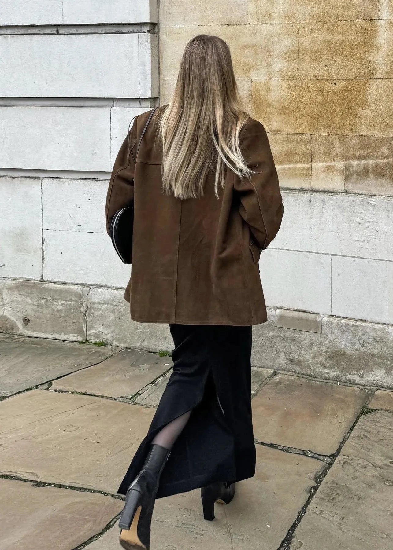 Retro Turn-down Collar Coat - Statement Piece