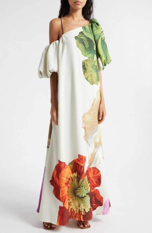 Payton Asymmetric Neck Maxi Dress