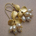 Flower Pearl Earrings