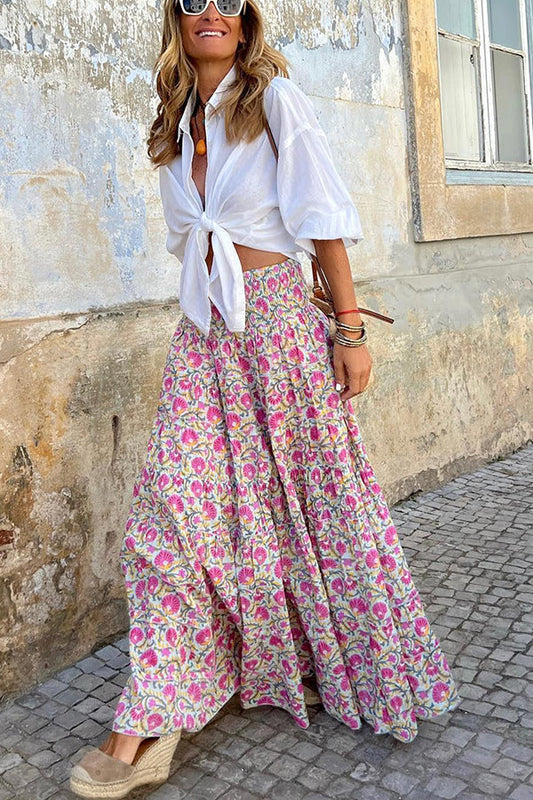 Plan for Paradise Smocked Waist Maxi Dress