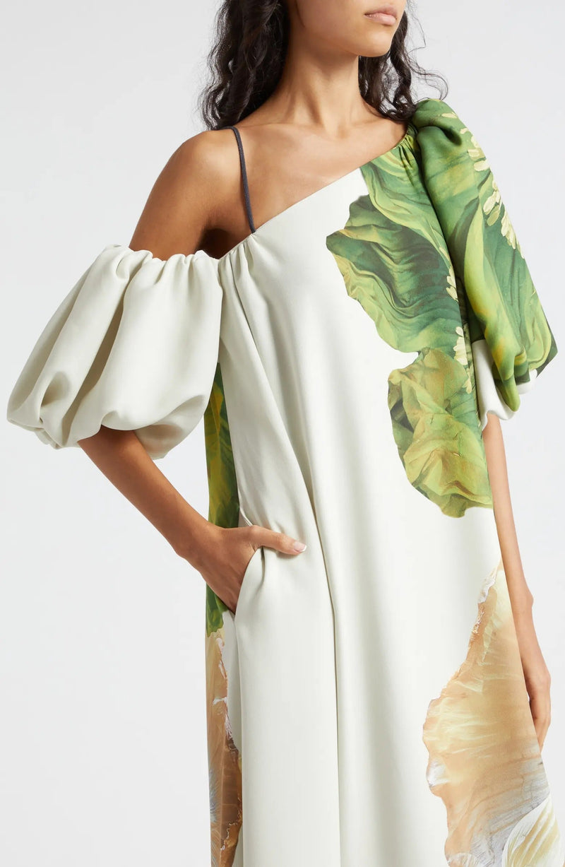 Payton Asymmetric Neck Maxi Dress