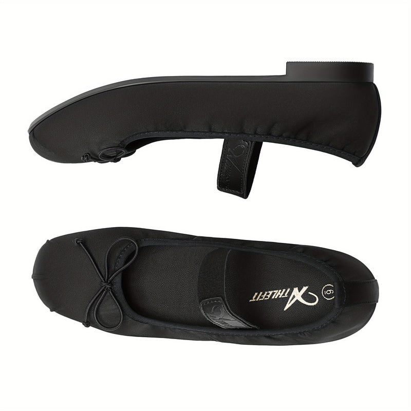 Flats, Foldable Ballet Flats for , Bowknot Round Toe Comfort Light Weight Slipon Dress Shoes