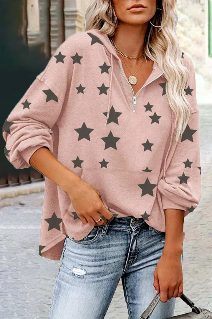 V-neck Star Sweatshirt
