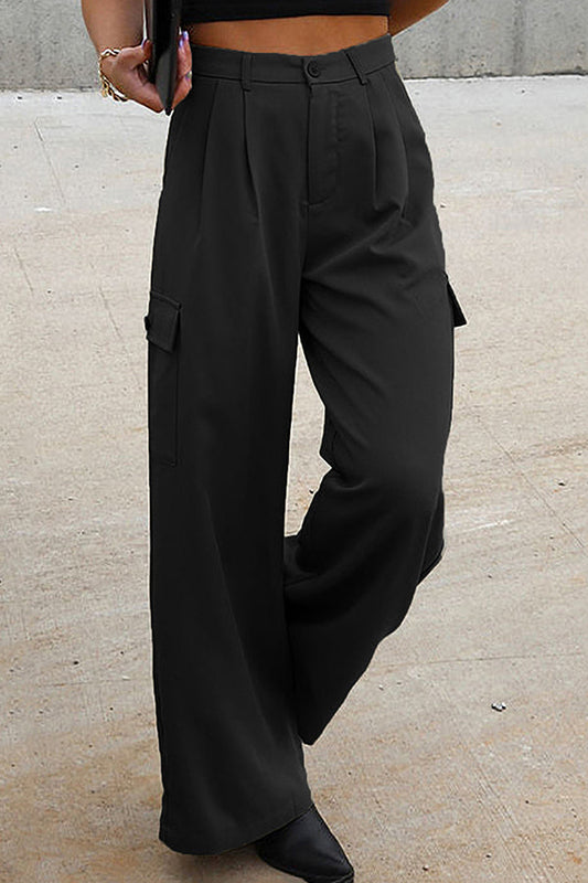 Color Loose High Waist All-match Overalls