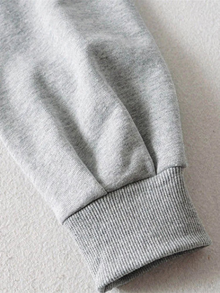 With Hat Hoodies Basic Design Young Korean Mujer All-match Teens Simple Cool Loose Y2k Cozy Street Wear Popular