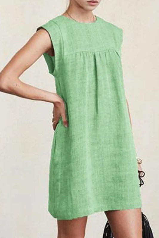 Sleeveless A-line Mini Dress