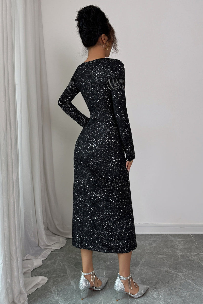 Long Sleeve Bodycon Midi Dress