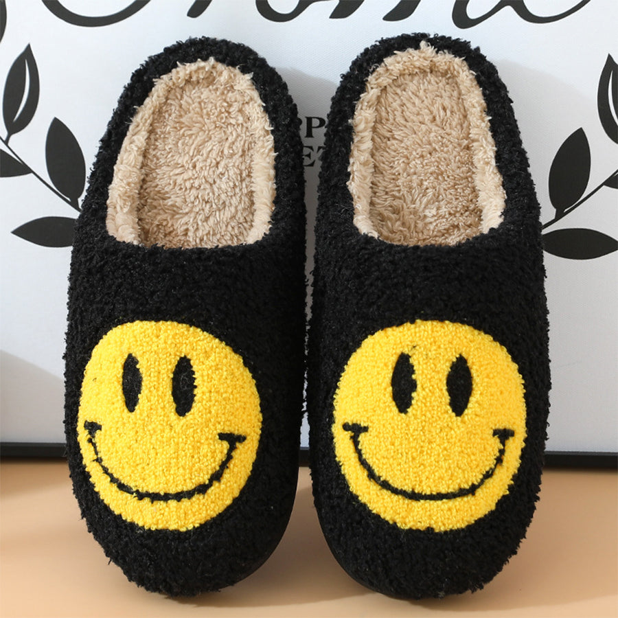 Smiley Plush Slippers