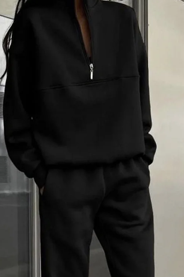 Sweatshirt and Trousers Two-piece Suit